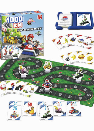 Dit is een foto van het spel 1000KM Mario Kart te koop bij Speldorado Spellenwinkel Delft