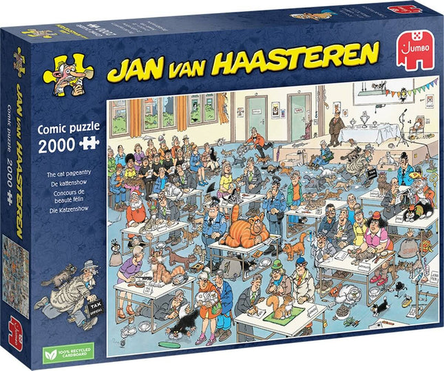 Dit is een foto van het spel Puzzel De Kattenshow te koop bij Speldorado Spellenwinkel Delft