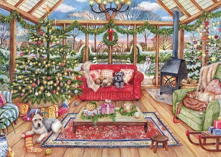 Falcon puzzel The Christmas Conservatory - Legpuzzel - 1000 stukjes