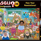 Dit is een foto van het spel Goede Voornemens! - Wasgij Original 36 te koop bij Speldorado Spellenwinkel Delft
