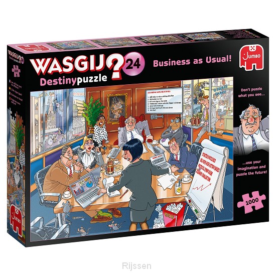Dit is een foto van het spel Wasgij Destiny 24 - Business As Usual! (1000) te koop bij Speldorado Spellenwinkel Delft