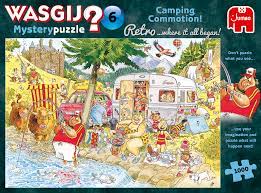 Wasgij Retro Mystery 6 - Onrust Op De Camping! , 1000 stukjes, 25016 van Jumbo te koop bij Speldorado !