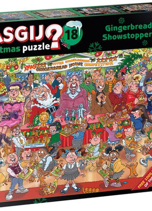 Dit is een foto van het spel Speculaas Bakwedstrijd 2x 1000 stukjes - Wasgij Christmas te koop bij Speldorado Spellenwinkel Delft