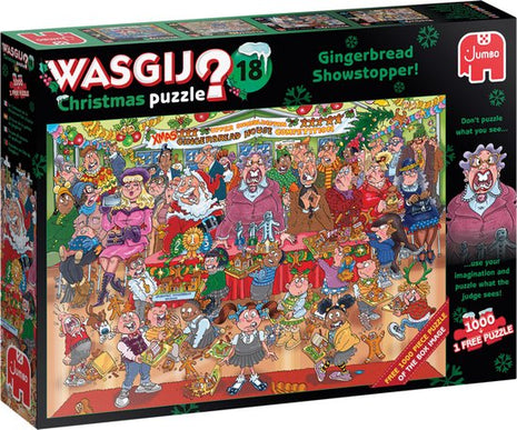 Dit is een foto van het spel Speculaas Bakwedstrijd 2x 1000 stukjes - Wasgij Christmas te koop bij Speldorado Spellenwinkel Delft