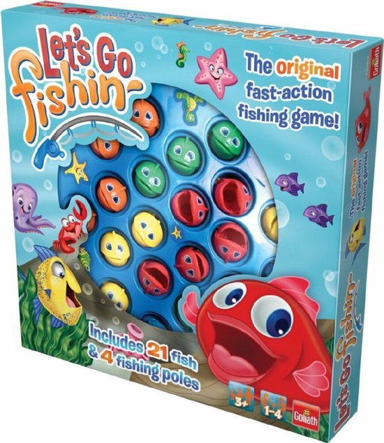 Dit is een foto van het spel Let's Go Fishing (NL) - Goliath te koop bij Speldorado Spellenwinkel Delft