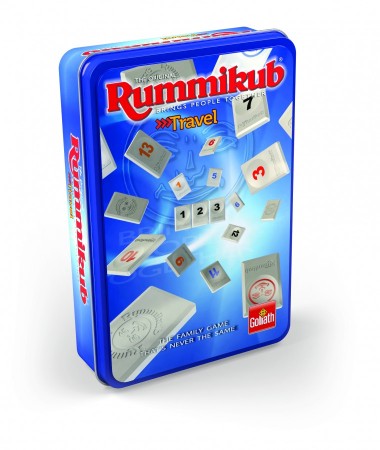 Rummikub Travel Tour Edition (tin box) – gezellig bordspel – 2 tot 4 spelers