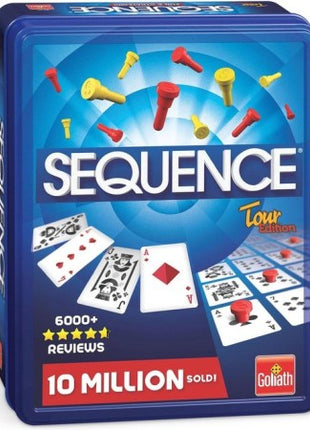 Sequence Travel in Tin – gezellig kaartspel – 2 tot 4 spelers