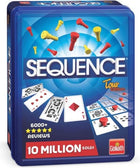 Sequence Travel in Tin – gezellig kaartspel – 2 tot 4 spelers
