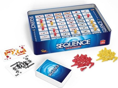 Dit is een foto van het spel Sequence Travel in Tin te koop bij Speldorado Spellenwinkel Delft