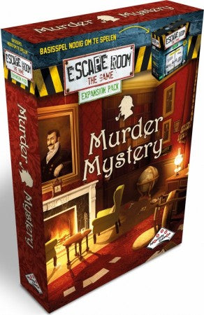 Dit is een foto van het spel Escape Room The Game Uitbreidingsset - Murder Mystery te koop bij Speldorado Spellenwinkel Delft