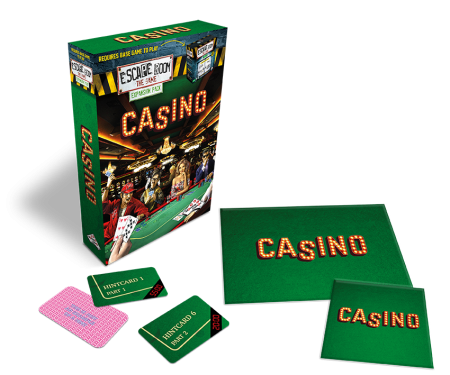 Dit is een foto van het spel Escape Room The Game Uitbreidingsset - Casino te koop bij Speldorado Spellenwinkel Delft