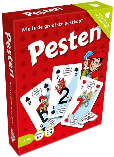 Pesten – gezellig kaartspel – 2 tot 4 spelers