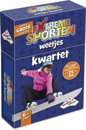 Dit is een foto van het spel Extreme Sporten Kwartet te koop bij Speldorado Spellenwinkel Delft