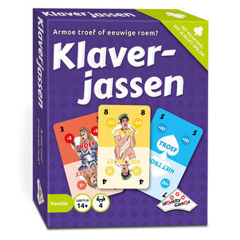 Dit is een foto van het spel Klaverjassen te koop bij Speldorado Spellenwinkel Delft