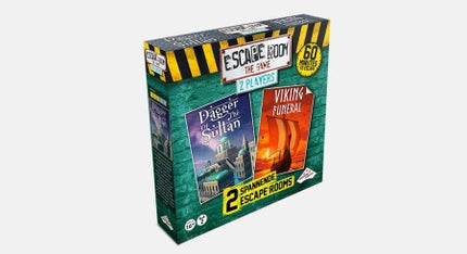 Dit is een foto van het spel Escape Room The Game 2 Players - Dagger of the Sultan, Viking Funeral te koop bij Speldorado Spellenwinkel Delft