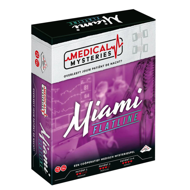 Dit is een foto van het spel Medical Mysteries - Miami Flatline te koop bij Speldorado Spellenwinkel Delft