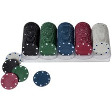 Roulette  Fiches Box 100 light 4 gram 5x20 40 mm. - Kunststof - uitvoering