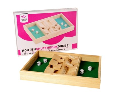 Dit is een foto van het spel Shut the Box Dubbel te koop bij Speldorado Spellenwinkel Delft