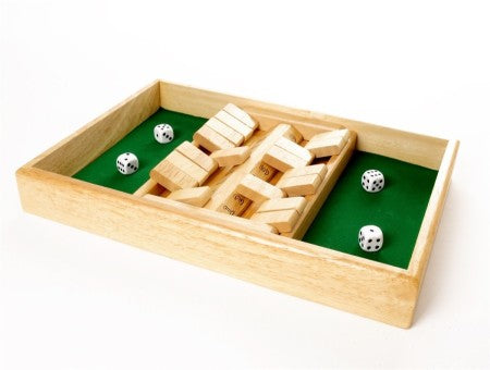 Dit is een foto van het spel Shut the Box Dubbel te koop bij Speldorado Spellenwinkel Delft