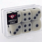 Dit is een foto van het spel Dobbelsteen Set D6 16Mm 6 stuks In Doosje te koop bij Speldorado Spellenwinkel Delft