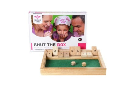 Dit is een foto van het spel Shut the Box Klein te koop bij Speldorado Spellenwinkel Delft
