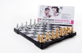 Schaak  Reisschaak magnetisch in doosje - Hout - uitvoering