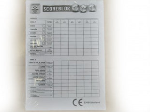 Dobbelen  Scoreblok Yahtzee 100 vel - Kunststof - uitvoering