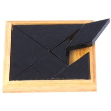 Tangram solidwood zwart hersenbreker  - Handelsonderneming Telgenkamp