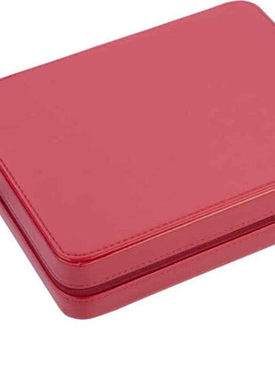 Backgammon 9". rode zipper. grijs/ zwart/ rood