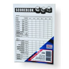 Dobbelen  Dobbel Scoreblok 100 vel HOT Games - Kunststof - uitvoering