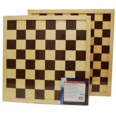 Schaak  Schaak dambord triplex Bruin v45mm.40cm - Hout - uitvoering