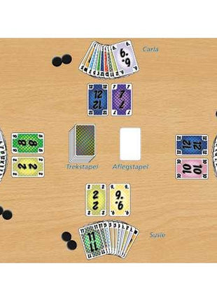 Dit is een foto van het spel Geruite Rij-tjes te koop bij Speldorado Spellenwinkel Delft