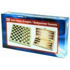 Backgammon  Dam Backgammon klapcassette 29cm. - Kunststof - uitvoering
