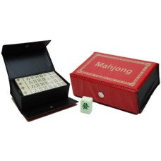 Mah Jong  MahJong Reis Etui Rood Vinyl - Kunststof - uitvoering