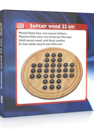 Solitair hout rond 22 cm hersenbreker  - Handelsonderneming Telgenkamp