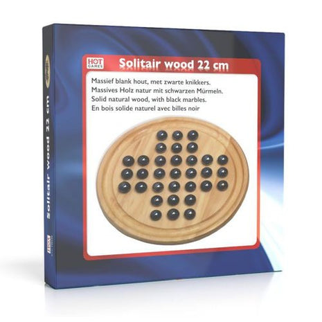 Solitair hout rond 22 cm hersenbreker  - Handelsonderneming Telgenkamp
