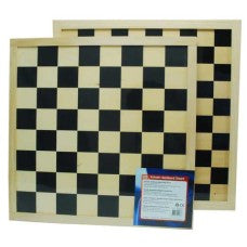 Schaak  Schaak dambord triplex Zwart v45mm 40cm - Hout - uitvoering