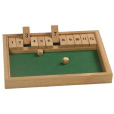 Shut the Box  Shut the box dobbelspel 12 - Kunststof - uitvoering