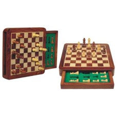Schaak  Schaakcassette magnetisch vierkant - Hout - uitvoering