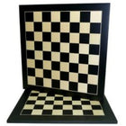 Schaak  Schaakbord Zwart/Ahorn ingel.V.50 mm.50 cm. - Hout - uitvoering