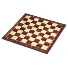 Schaak  Schaakbord mahoni/ahorn Staunton maat 4 en 5 - Hout - uitvoering