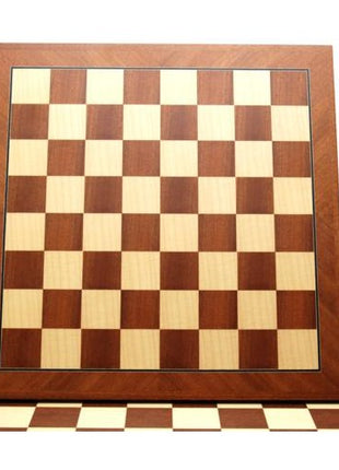 Schaak  Schaakbord Mahonie/Ahorn Staunton maat 3. - Hout - uitvoering