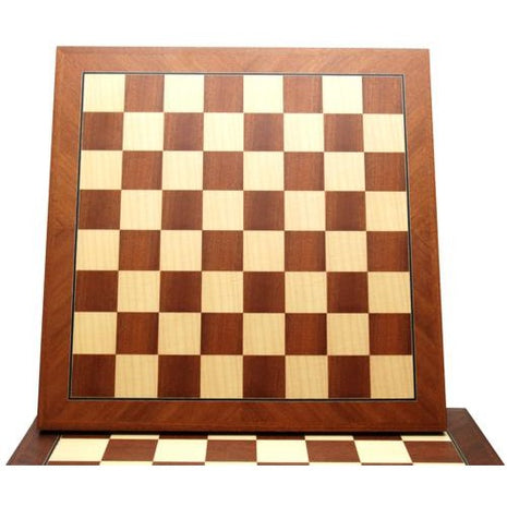 Schaak  Schaakbord Mahonie/Ahorn Staunton maat 3. - Hout - uitvoering