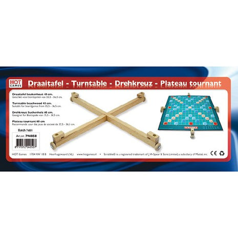Poker  Draaitafel hout voor woord 40cm - Hout - uitvoering