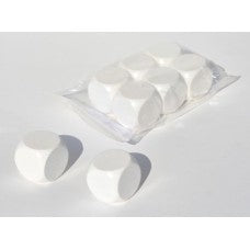 Dobbelen  Dobbelsteen 30 mm.Wit blanco - Kunststof - uitvoering