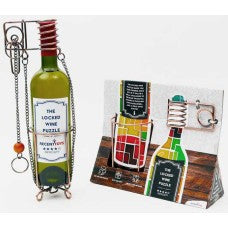 Locked Wine Metal geduld puzzel hersenbreker  - Handelsonderneming Telgenkamp