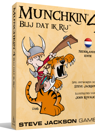 Munchkin 4 NL - Blij Dat Ik Rij – gezellig kaartspel – 3 tot 6 spelers