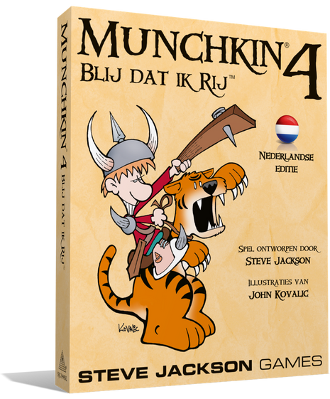 Munchkin 4 NL - Blij Dat Ik Rij – gezellig kaartspel – 3 tot 6 spelers