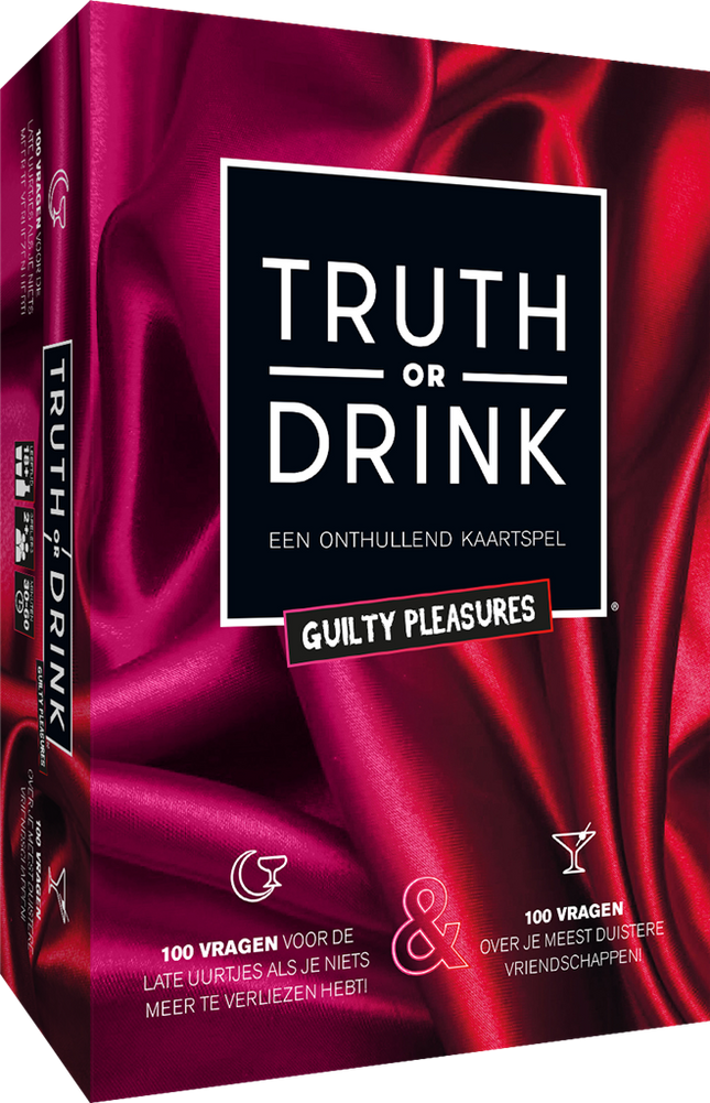 Dit is een foto van het spel Truth or Drink Guilty Pleasures te koop bij Speldorado Spellenwinkel Delft