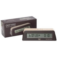 Schaak  Schaakklok DGT 1002 Digitaal Bruin Bonus - Hout - uitvoering